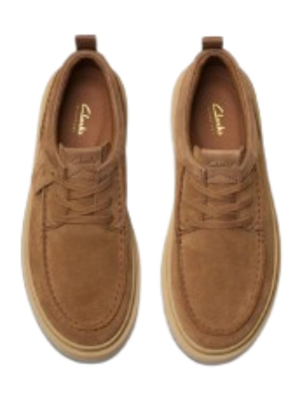 Clarks Polden Moc Shoes Coler Cola Suede - Picture 3 of 6